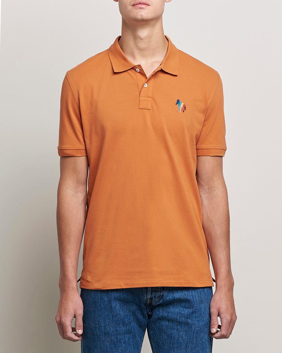 Heren | Polo's | PS Paul Smith | Regular Fit Zebra Polo Oranges