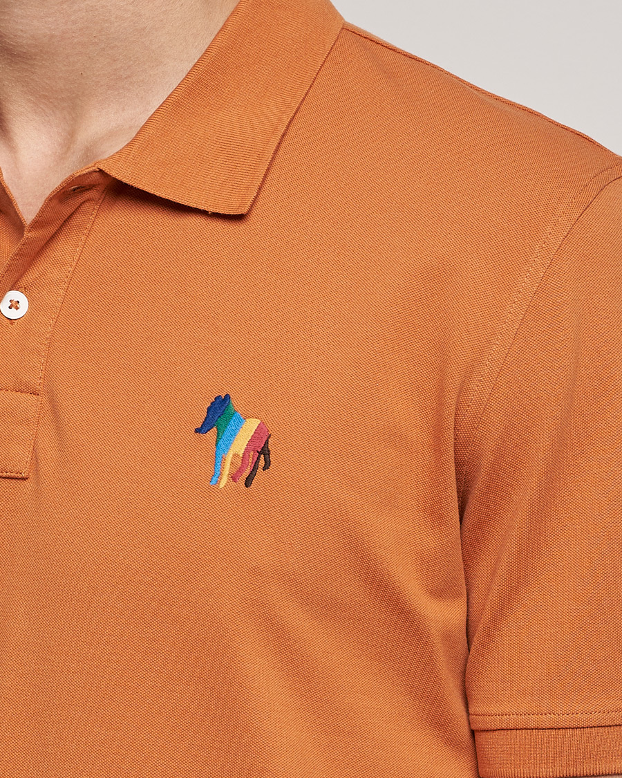 Heren | Polo's | PS Paul Smith | Regular Fit Zebra Polo Oranges