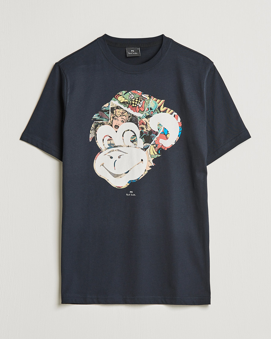 Heren | T-shirts | PS Paul Smith | Monkey Tee Black