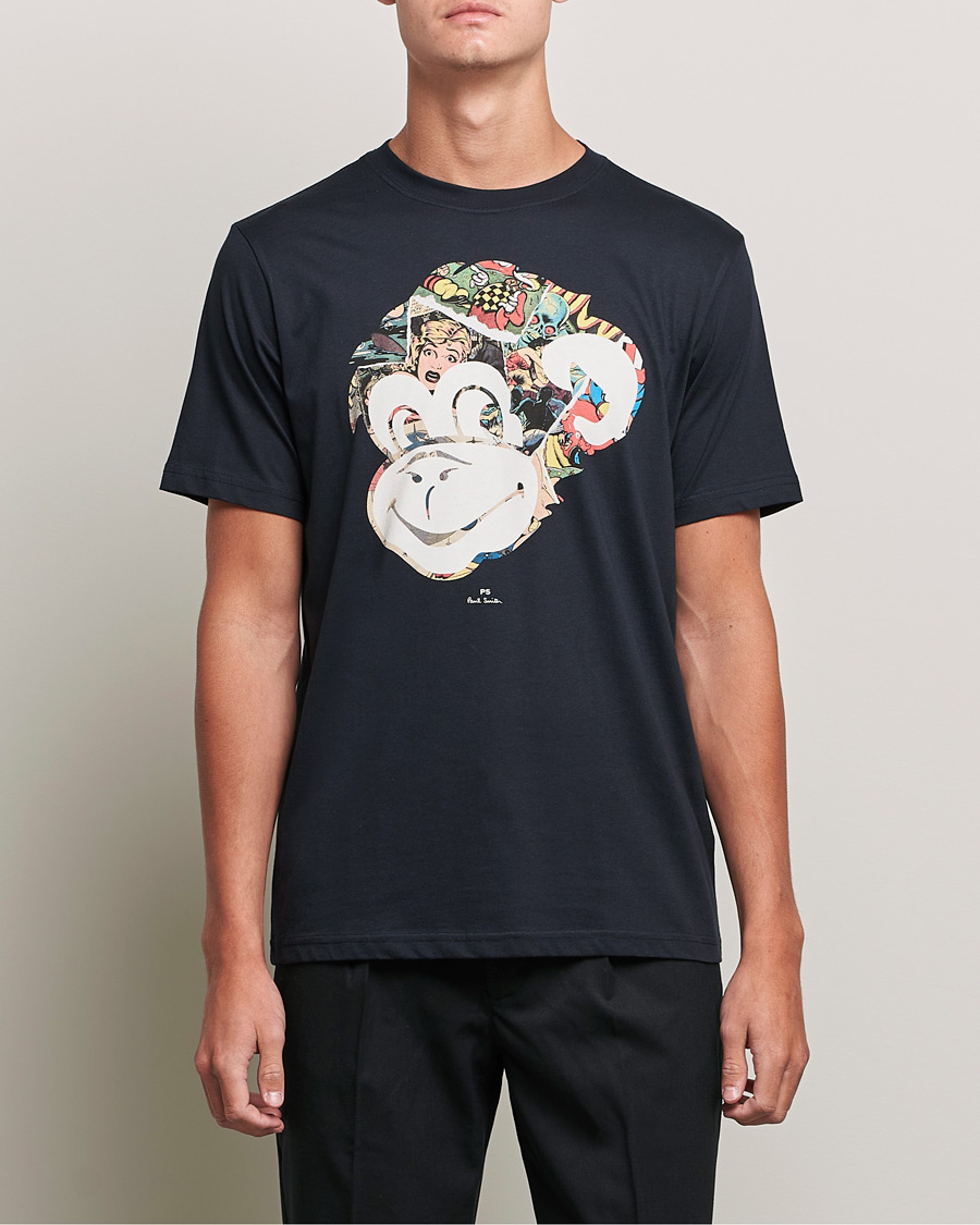 Heren | T-shirts | PS Paul Smith | Monkey Tee Black