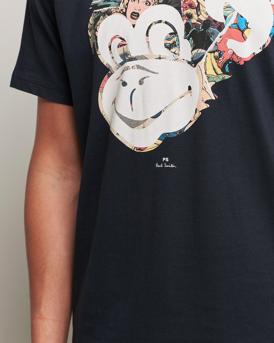 Heren | T-shirts | PS Paul Smith | Monkey Tee Black