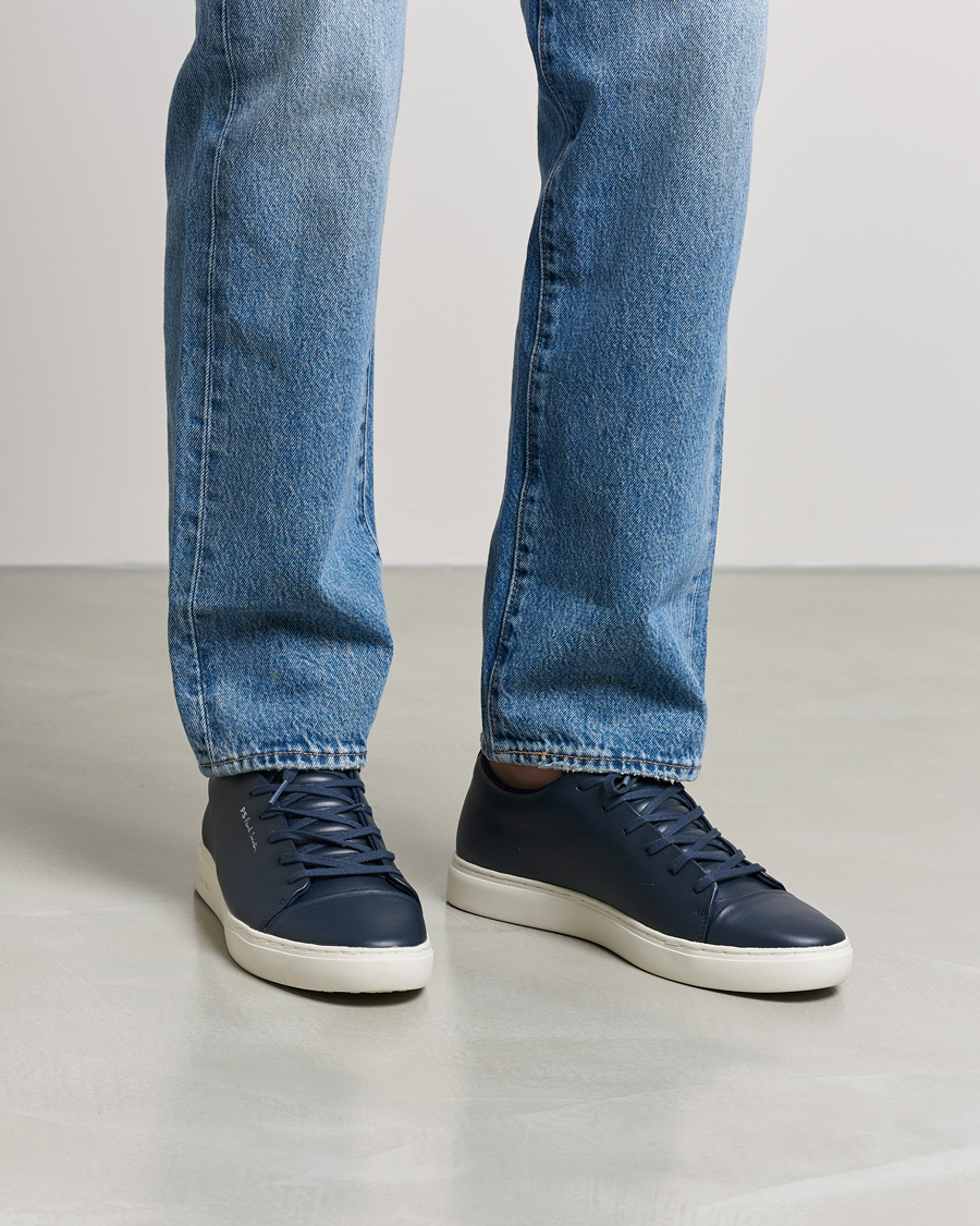 Heren | Sneakers | PS Paul Smith | Lee Cap Toe Leather Sneaker Navy