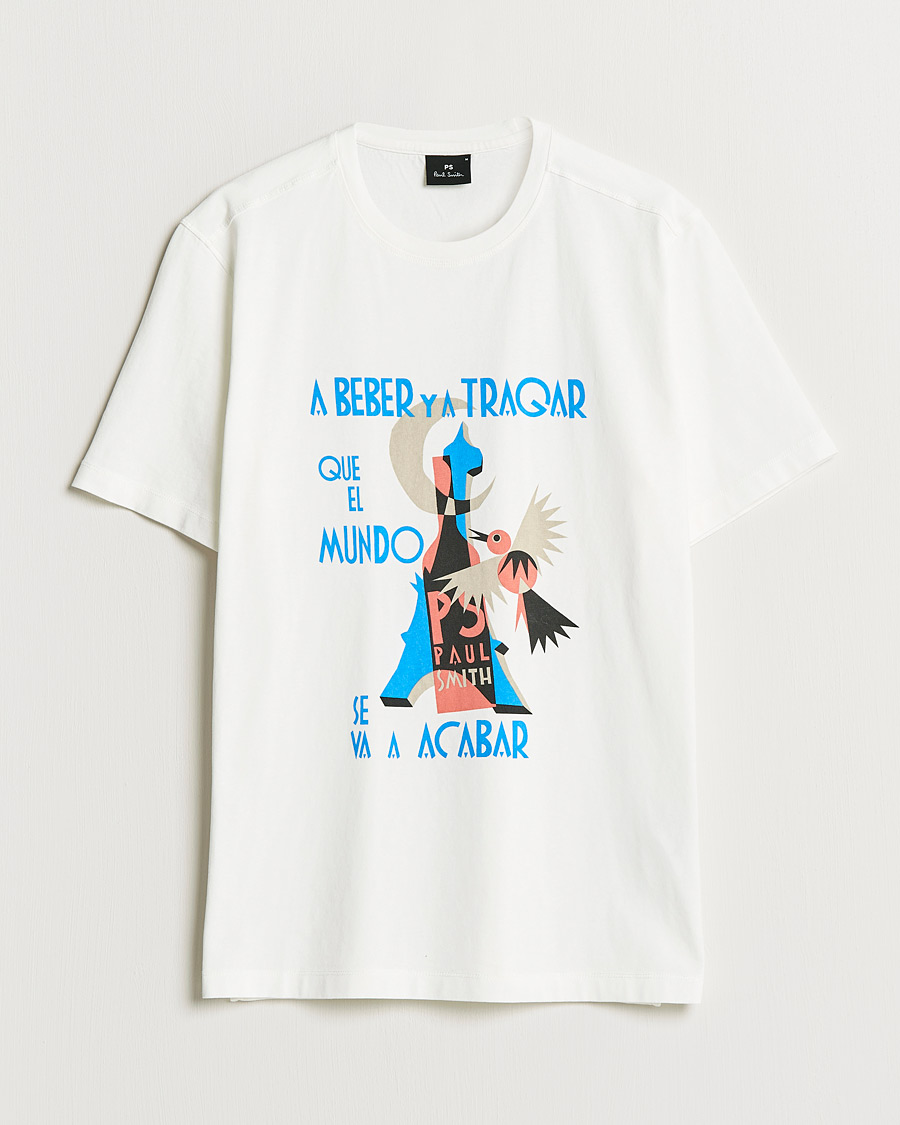 Heren | T-shirts | PS Paul Smith | Beber Regular Fit Tee White