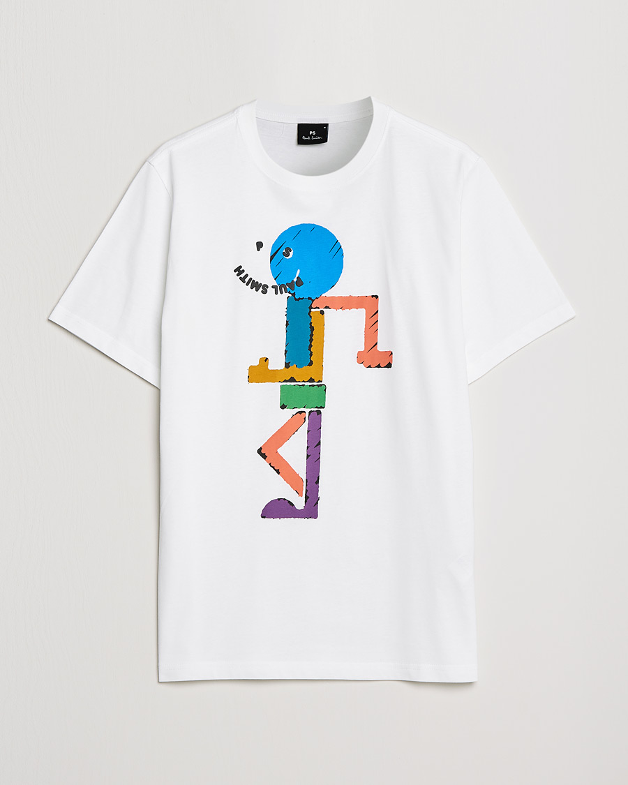 Heren | T-shirts | PS Paul Smith | Character Organic Cotton Tee White