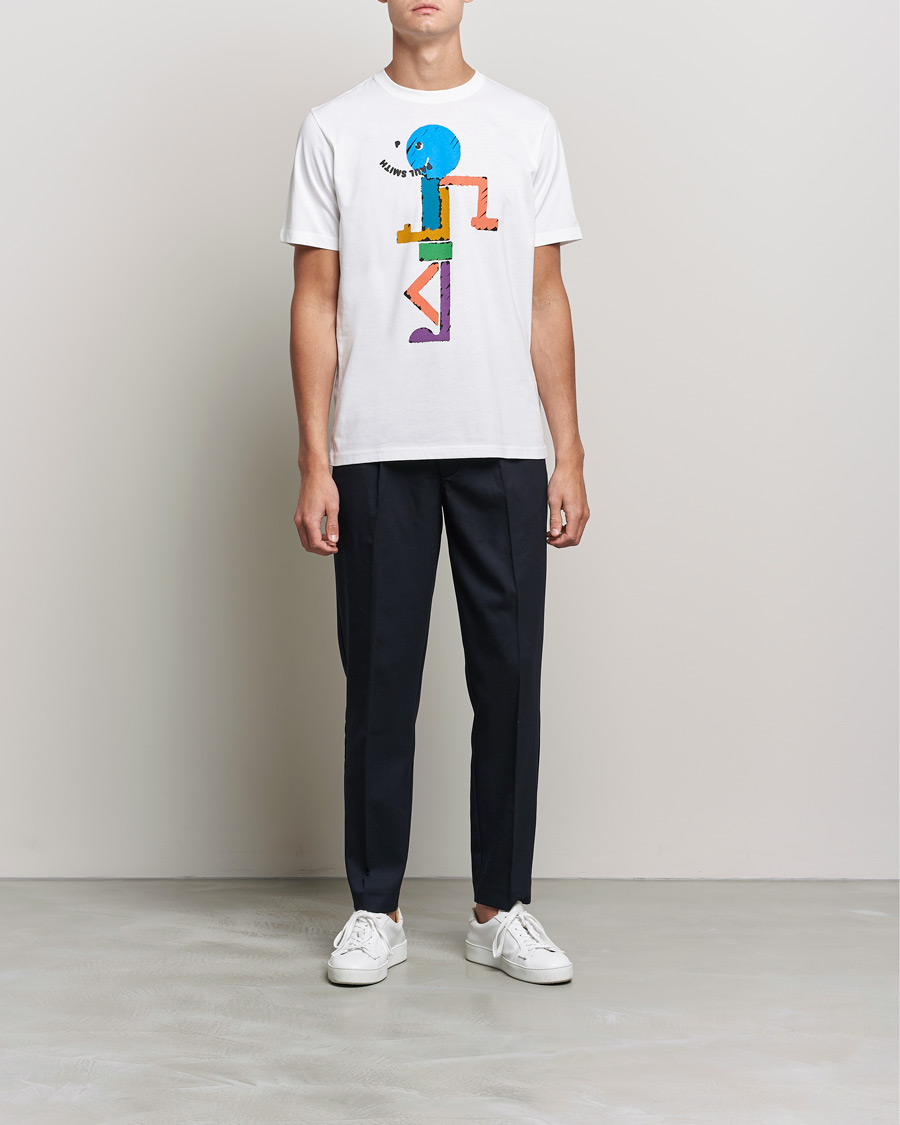 Heren | T-shirts | PS Paul Smith | Character Organic Cotton Tee White