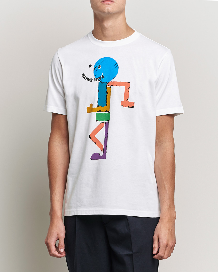 Heren | T-shirts | PS Paul Smith | Character Organic Cotton Tee White