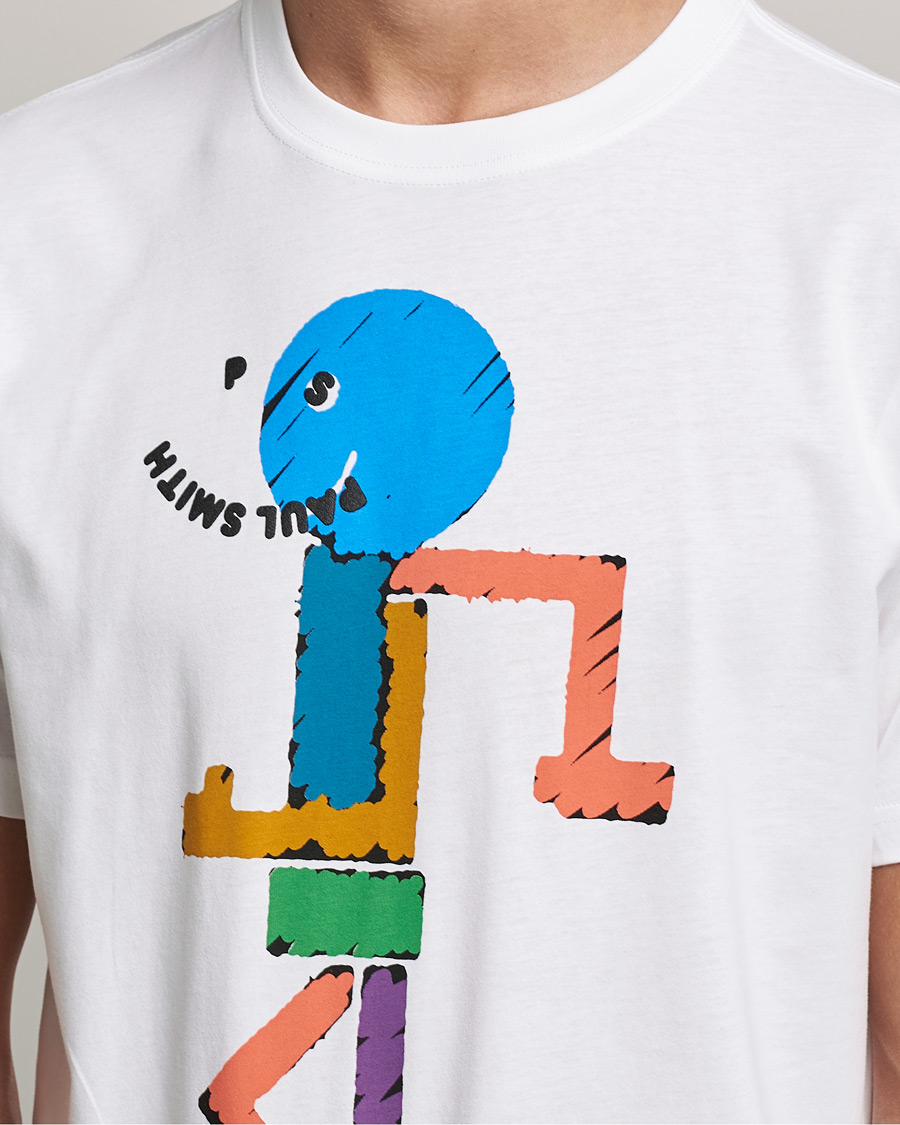 Heren | T-shirts | PS Paul Smith | Character Organic Cotton Tee White