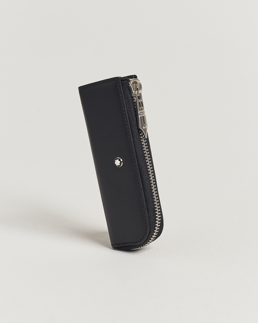 Heren | Pennen | Montblanc | Meisterstück 1-Pen Pouch Heritage Rouge Et Noir Black