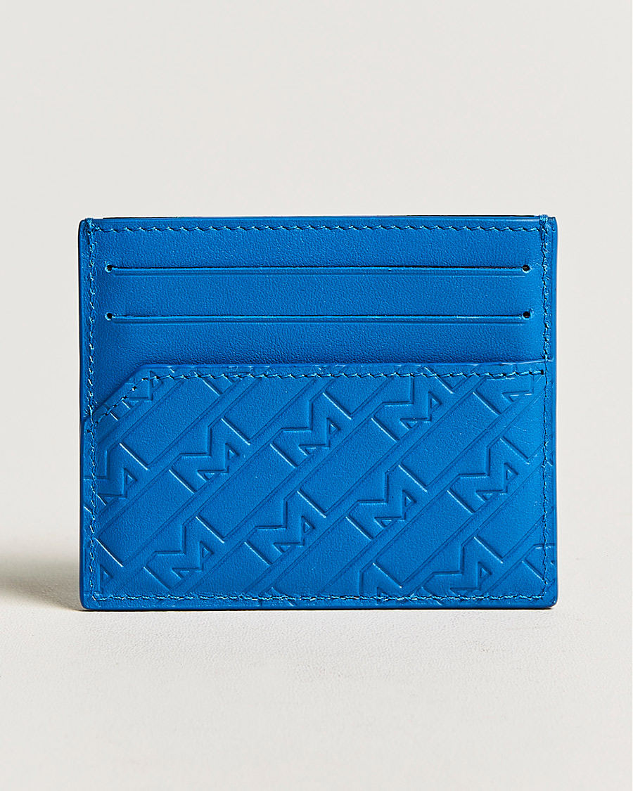 Heren |  | Montblanc | M Gram Leather Card Holder 6cc Blue