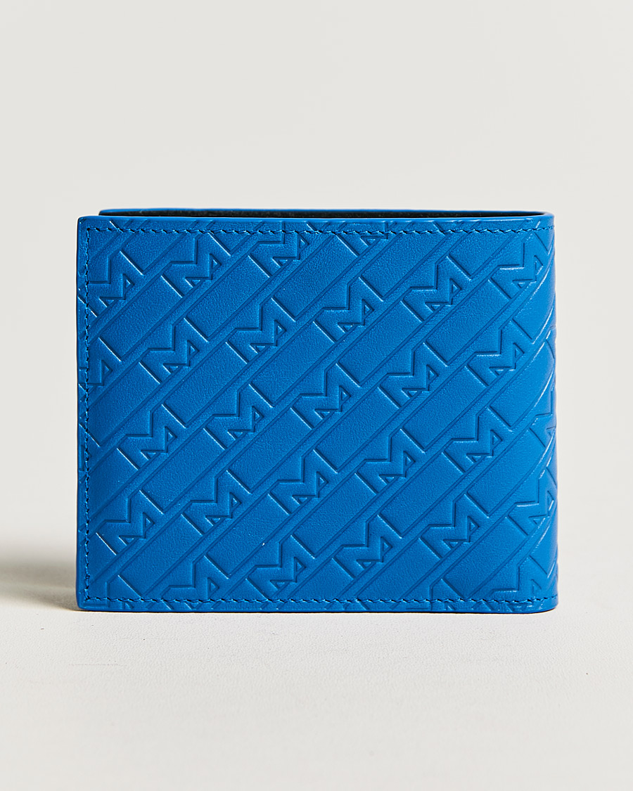 Heren |  | Montblanc | M Gram Leather Wallet 8cc Blue