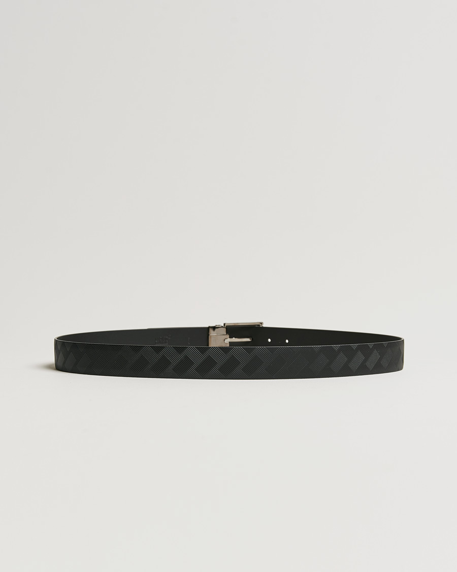 Heren | Leren riemen | Montblanc | Black 35 mm Leather Belt Black