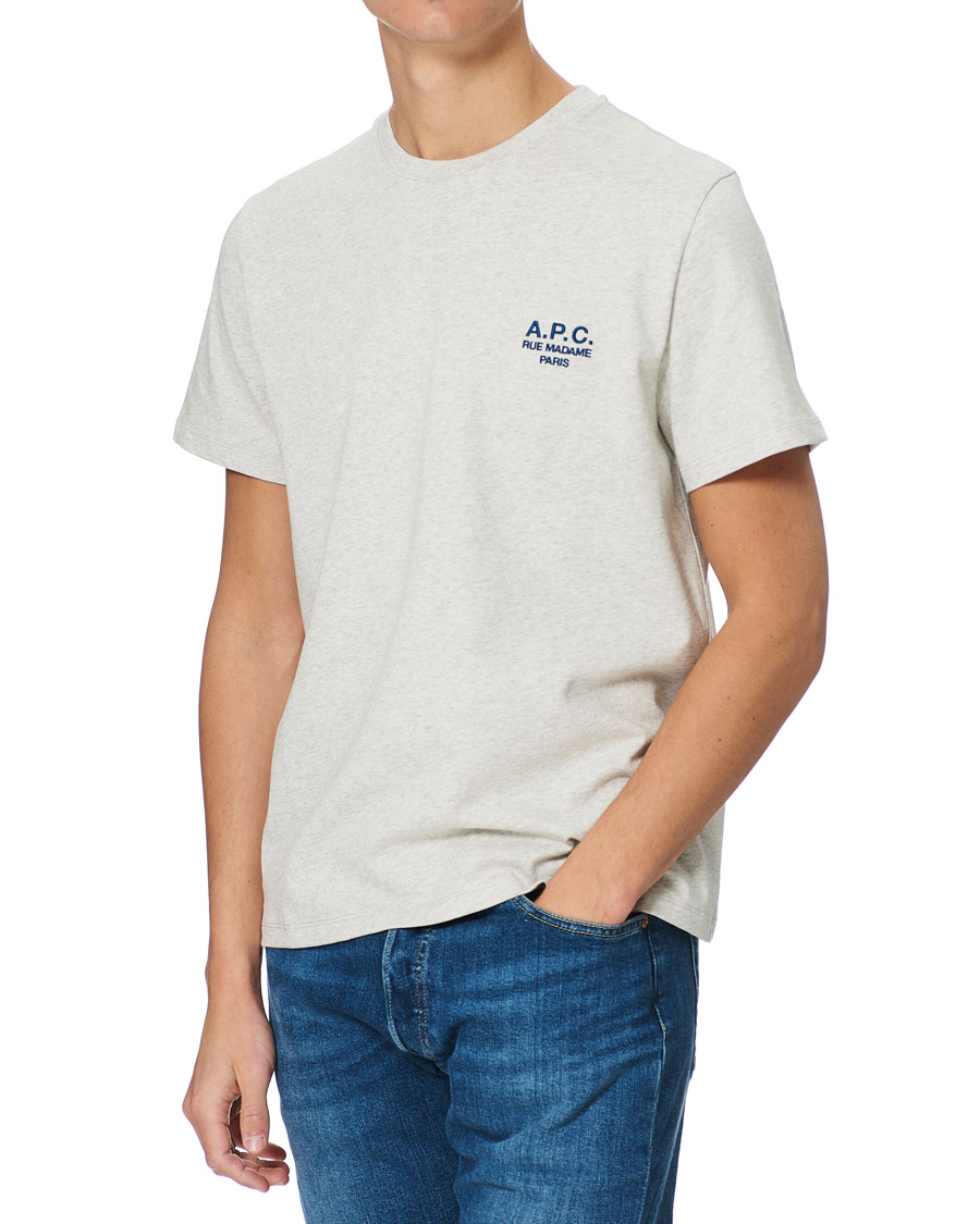 Heren | T-shirts | A.P.C. | Raymond T-Shirt Heather Grey