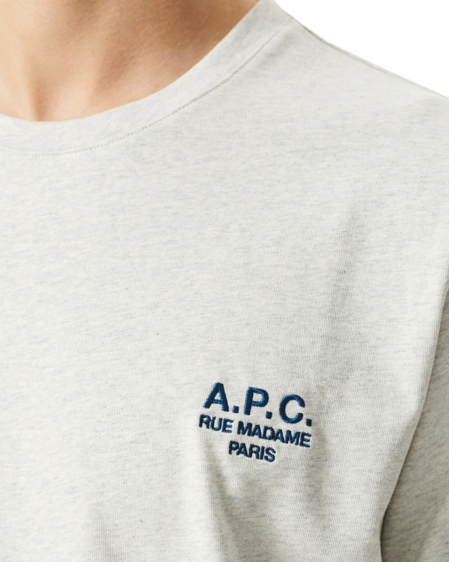 Heren | T-shirts | A.P.C. | Raymond T-Shirt Heather Grey