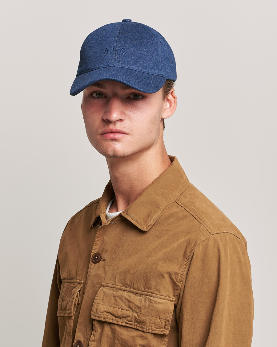 Heren | A.P.C. Charlie Baseball Cap Marine | A.P.C. | Charlie Baseball Cap Marine