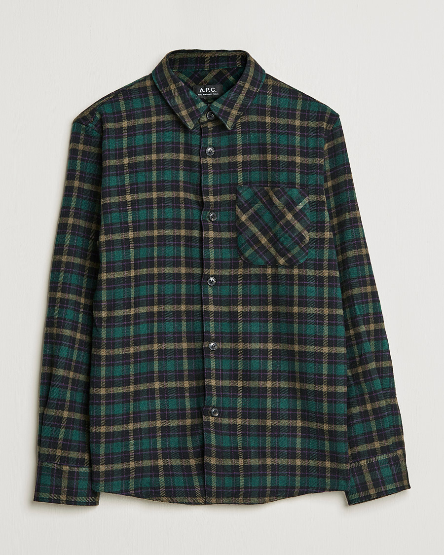 Heren | Overhemden | A.P.C. | Trek Overshirt Navy Check