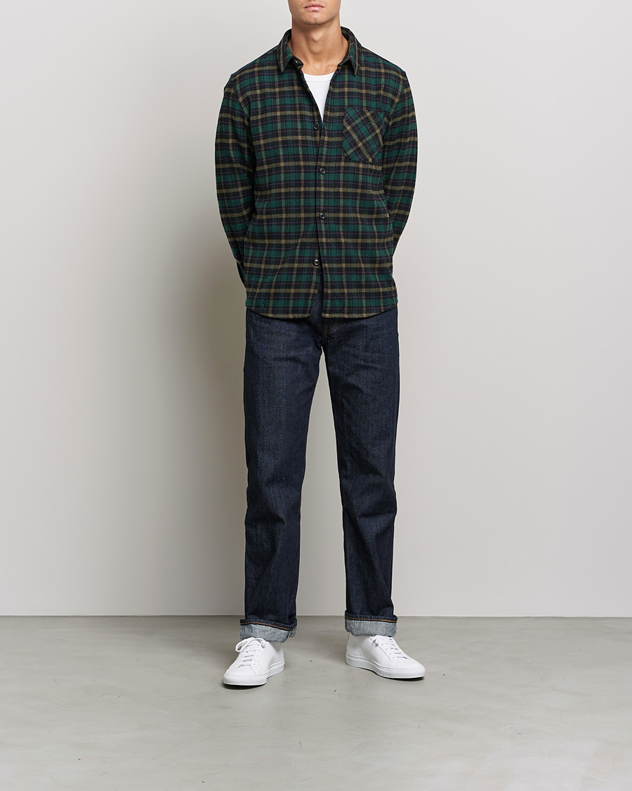 Heren | Overhemden | A.P.C. | Trek Overshirt Navy Check