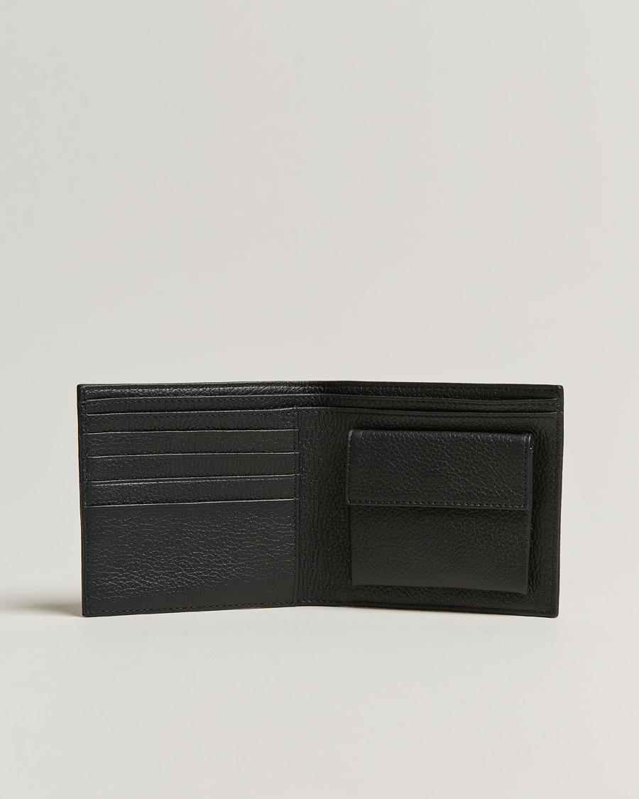 Heren | A.P.C. Grain Leather Wallet Black | A.P.C. | Grain Leather Wallet Black