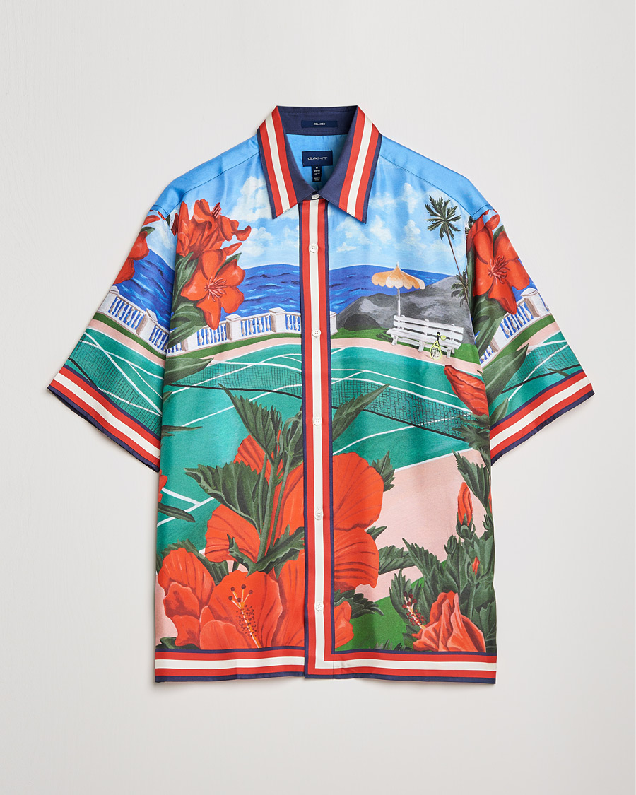 Heren | Overhemden | GANT | Relaxed Scenery Short Sleeve Shirt Multi