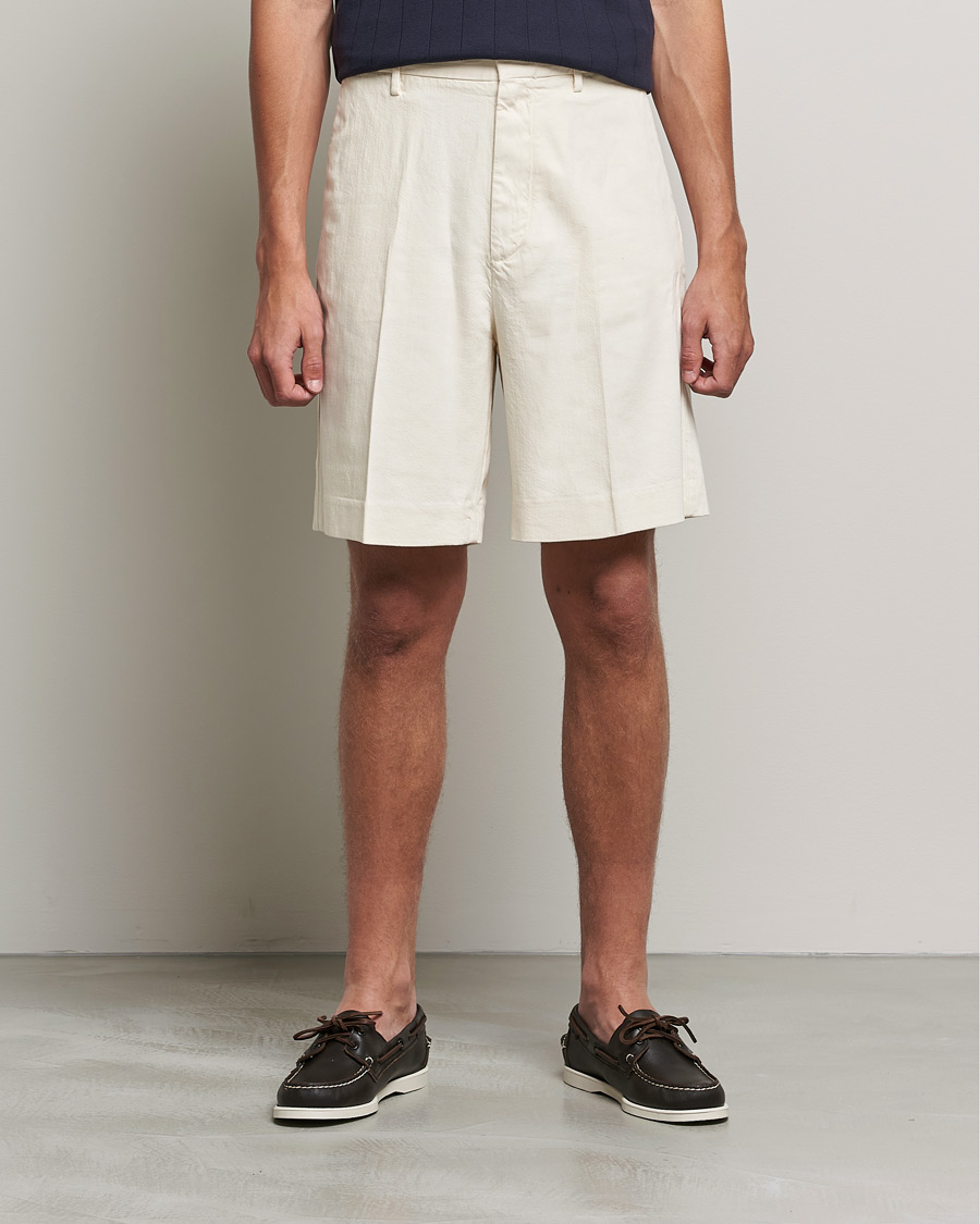 Heren | Korte broek | GANT | Tailored Volume Shorts Caulk White