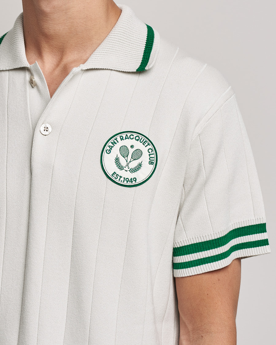 Heren | Polo's | GANT | Raquet Club Knitted Polo Creme