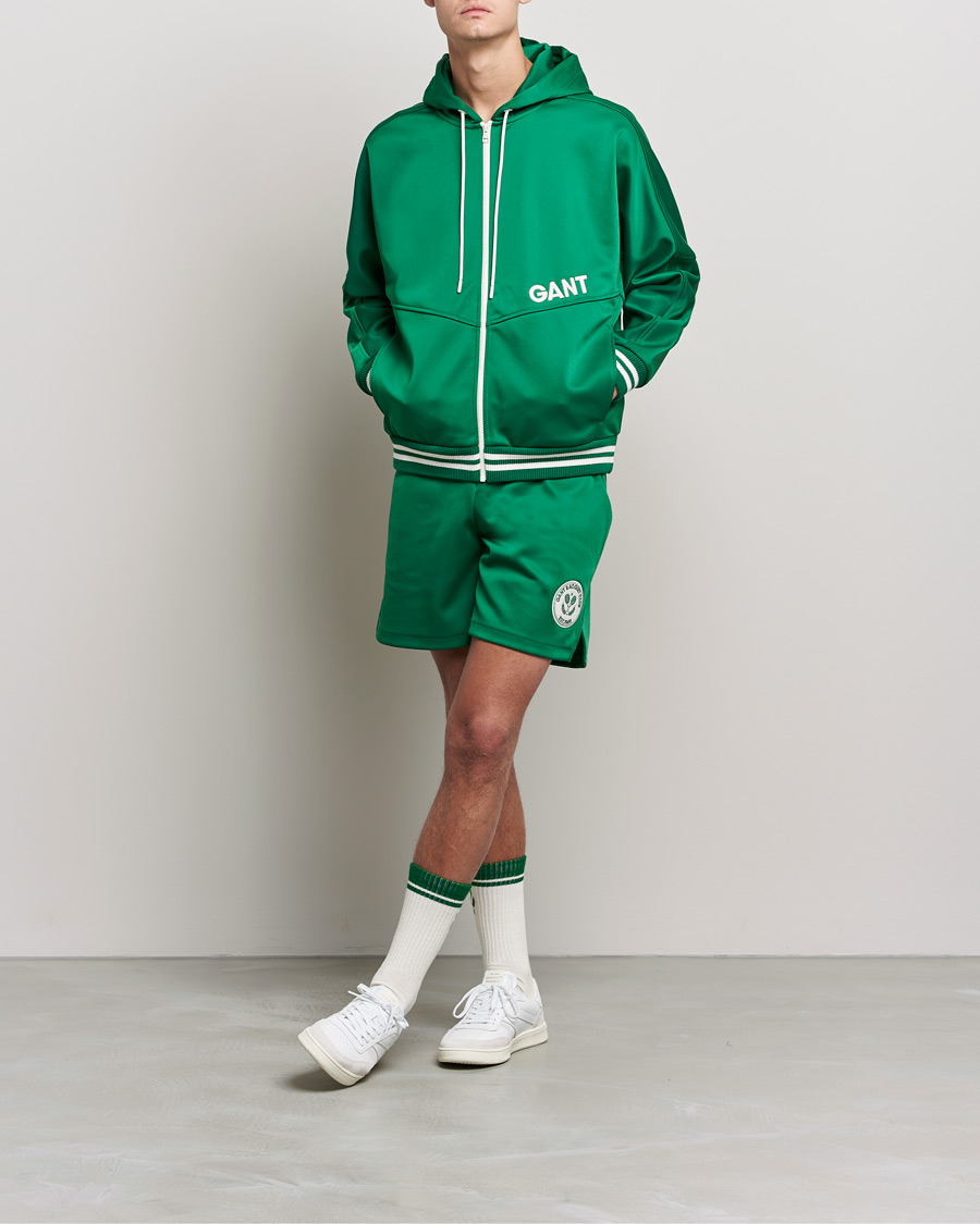 Heren | Truien | GANT | Raquet Club Full-Zip Hoodie Lavish Green