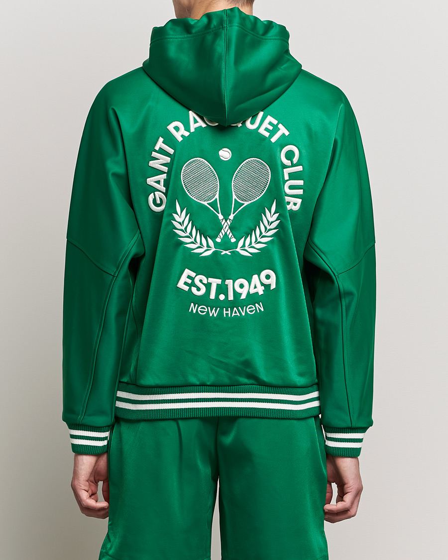 Heren | Truien | GANT | Raquet Club Full-Zip Hoodie Lavish Green