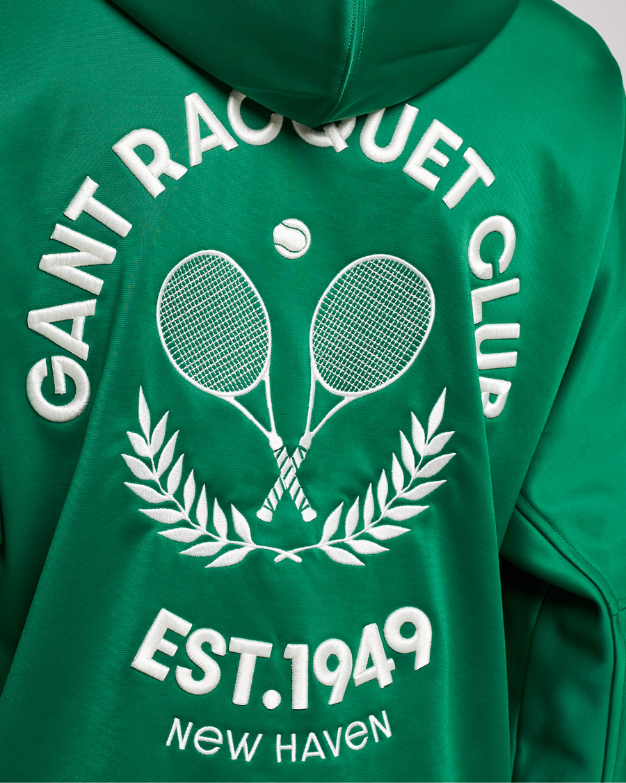 Heren | Truien | GANT | Raquet Club Full-Zip Hoodie Lavish Green