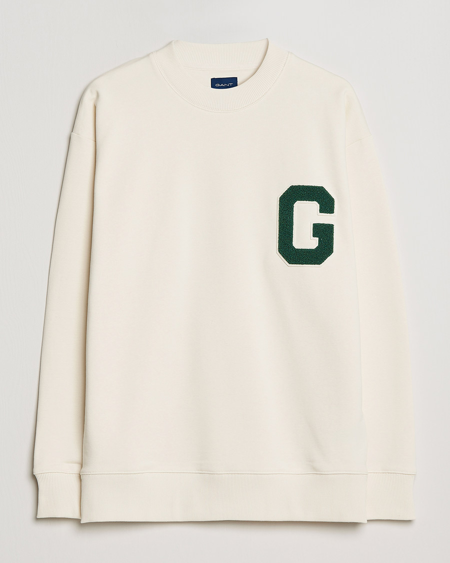 Heren | Truien | GANT | College G Crew Neck Sweatshirt Creme