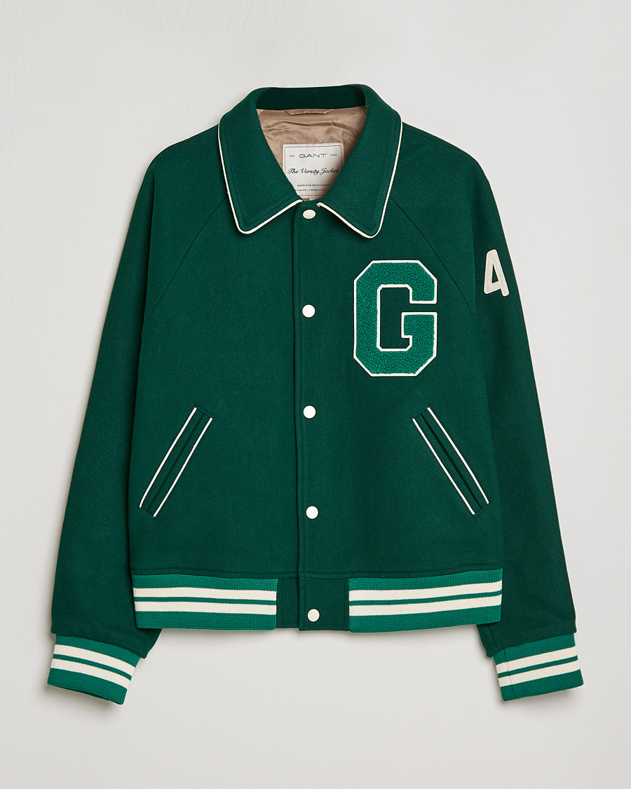 Heren | Jassen | GANT | College G Varisty Jacket Forest Green