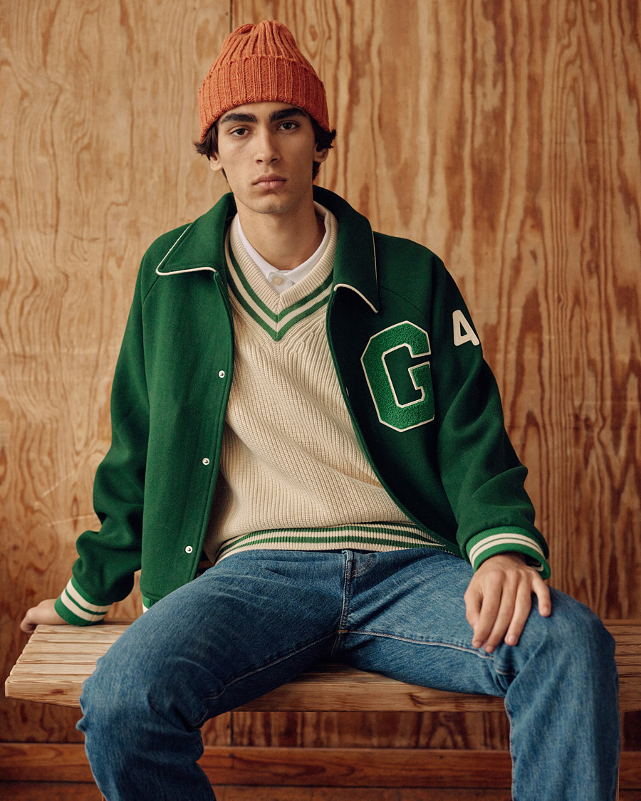 Heren | Jassen | GANT | College G Varisty Jacket Forest Green