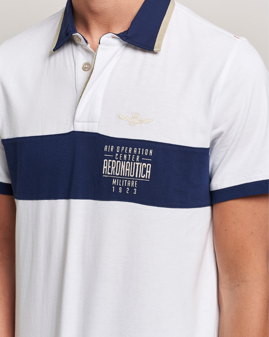 Heren | Polo's | Aeronautica Militare | Short Sleeve Polo Off White