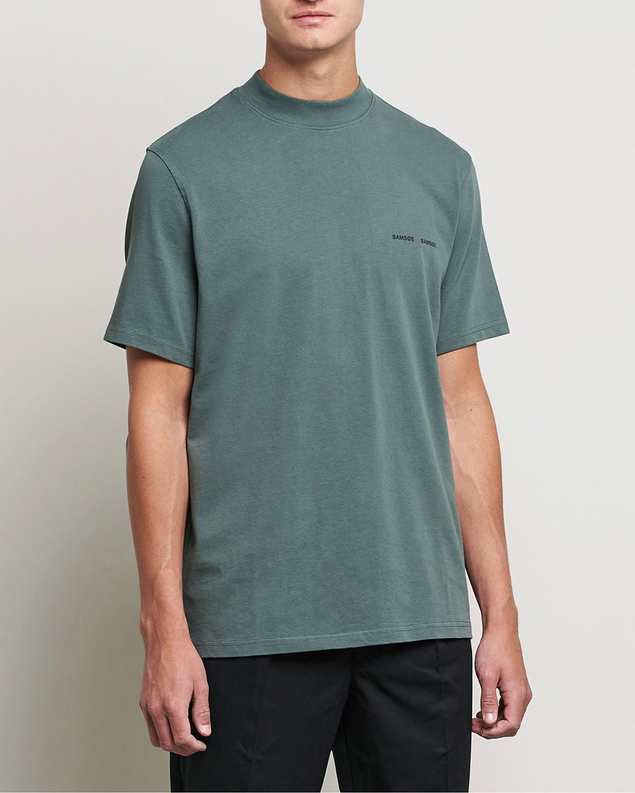 Heren | T-shirts | Samsøe Samsøe | Samsøe & Samsøe Norsbro T-shirt Balsam Green