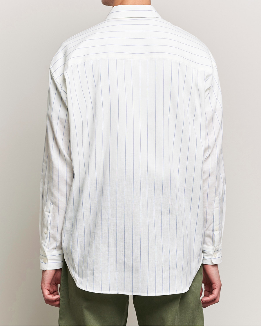 Heren | Overhemden | Samsøe Samsøe | Samsøe & Samsøe Luan Linen Cotton Shirt Antiqua Stripe