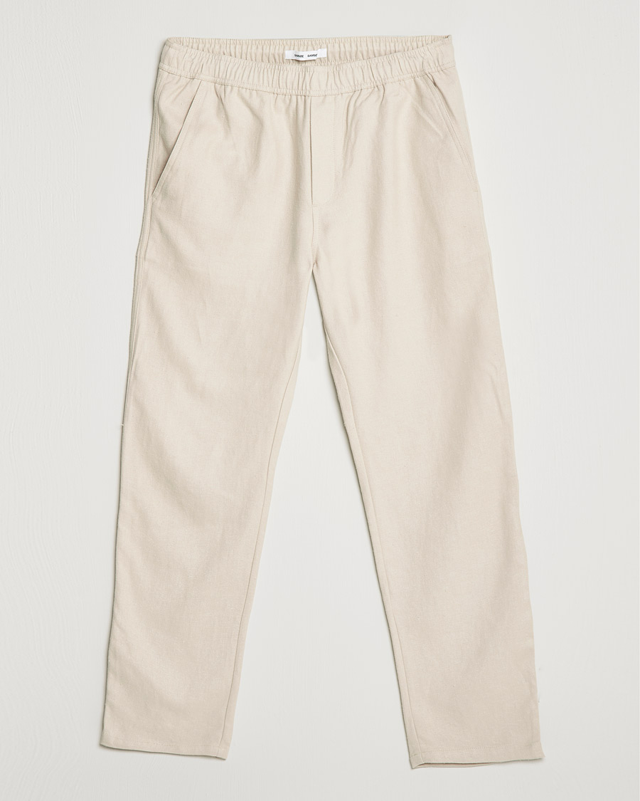 Heren | Broeken | Samsøe Samsøe | Samsøe & Samsøe Jabaria Organic Cotton Trousers Oatmeal