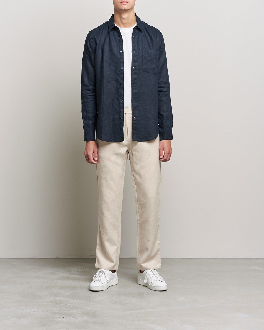 Heren | Broeken | Samsøe Samsøe | Samsøe & Samsøe Jabaria Organic Cotton Trousers Oatmeal
