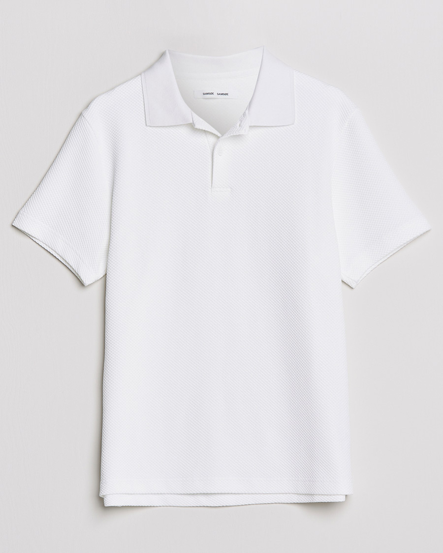 Heren | Polo's | Samsøe Samsøe | Samsøe & Samsøe Taranto Organic Cotton Polo White