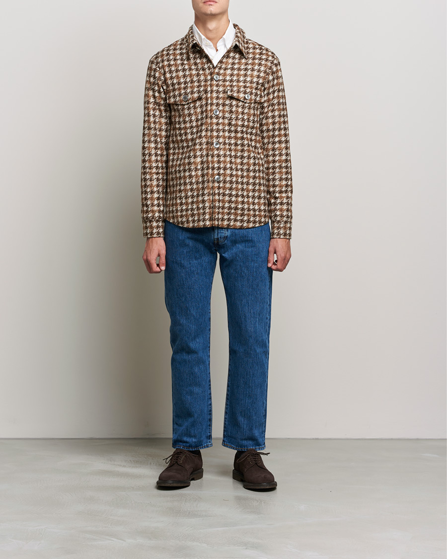 Heren | Overhemden | Oscar Jacobson | Milron Shirt Jacket Brown