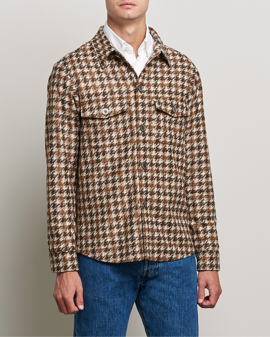 Heren | Overhemden | Oscar Jacobson | Milron Shirt Jacket Brown