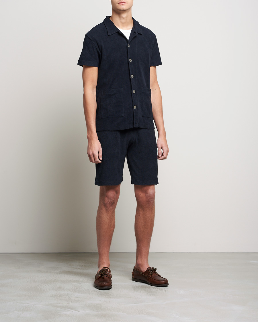 Heren | Broeken | Oscar Jacobson | Ellory Terry Shorts Night Blue