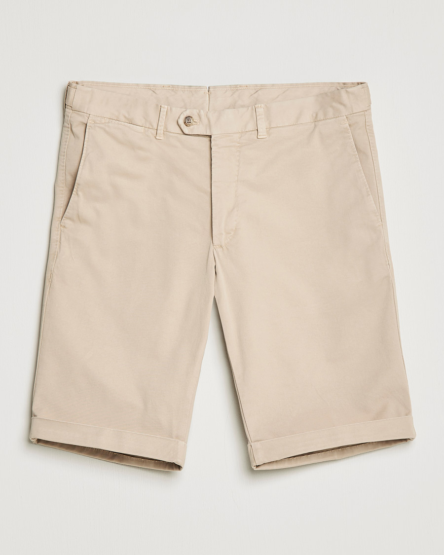 Heren | Korte broek | Oscar Jacobson | Declan Cotton Shorts Washed Sand