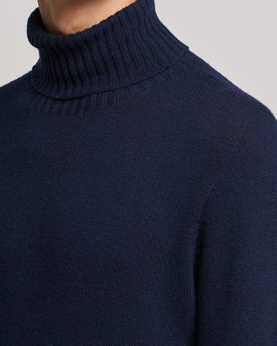 Heren | Truien | Altea | Wool/Cashmere Turtleneck Sweater Navy