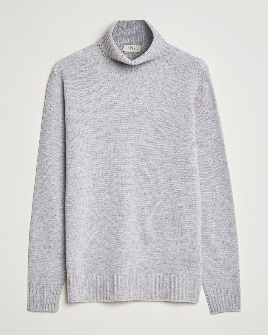 Heren | Truien | Altea | Wool/Cashmere Turtleneck Sweater Light Grey