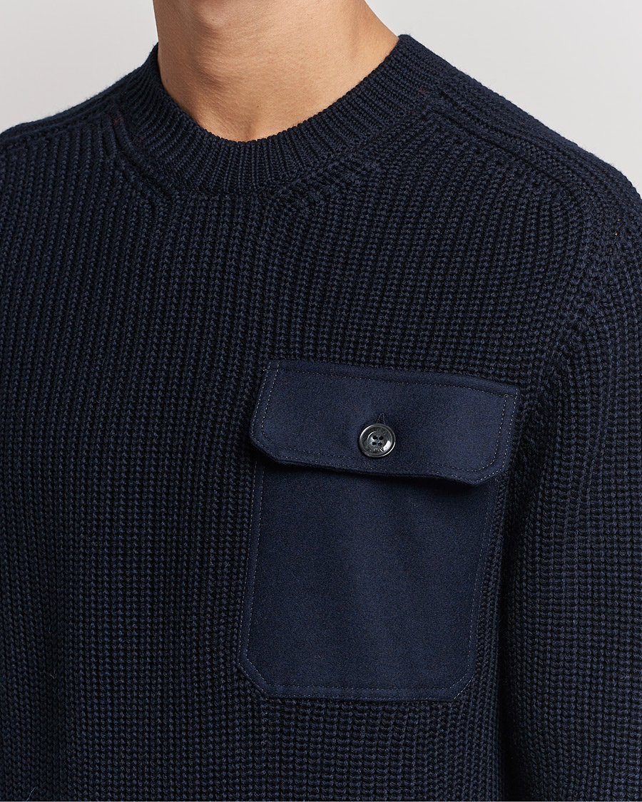 Heren | Truien | Altea | Soft Wool Knitted Blazer Navy