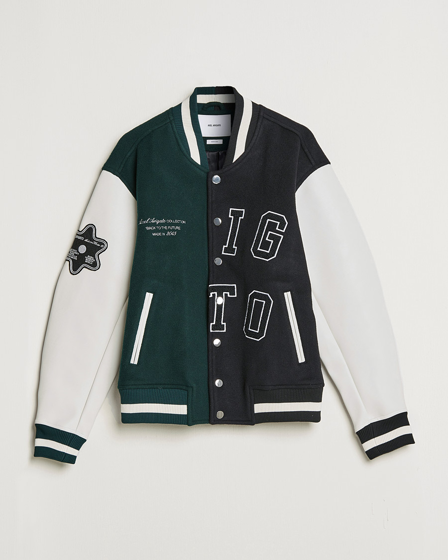 Heren | Jassen | Axel Arigato | Offense Varsity Jacket College Green/Black