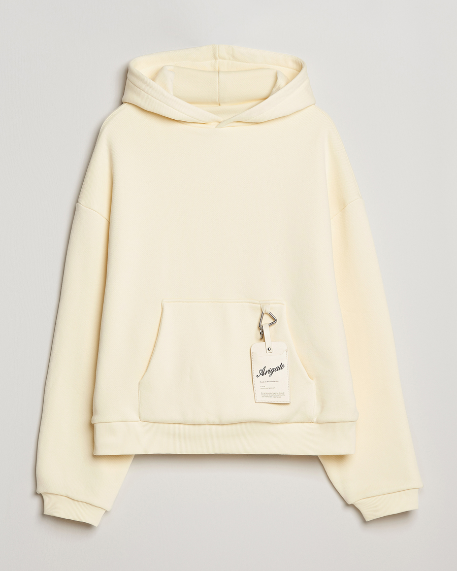 Heren | Truien | Axel Arigato | Title Hoodie Pale Yellow