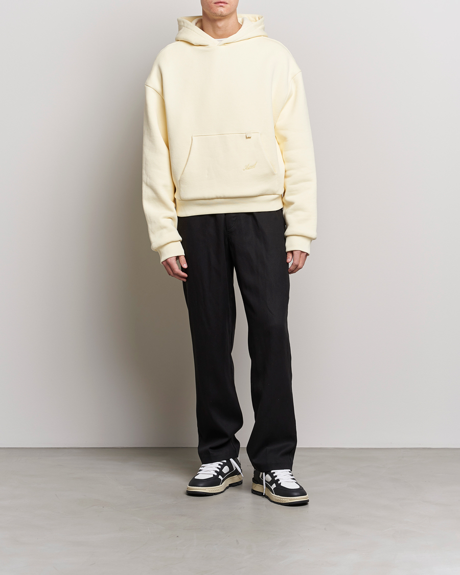 Heren | Truien | Axel Arigato | Title Hoodie Pale Yellow