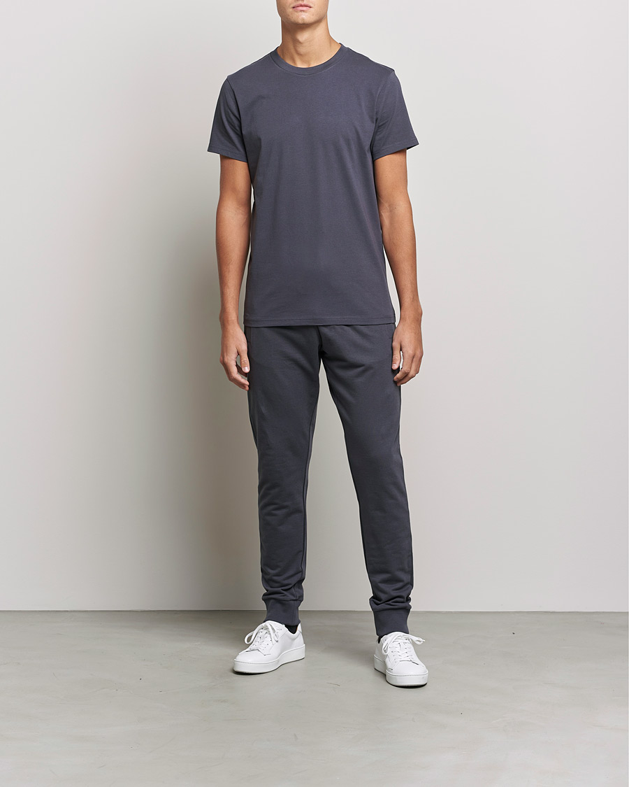 Heren | T-shirts | Bread & Boxers | Heavy Cotton Crew Neck T-shirt Iron Grey