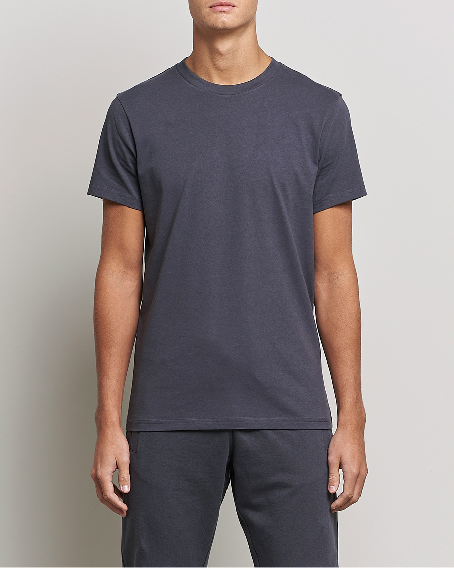 Heren | T-shirts | Bread & Boxers | Heavy Cotton Crew Neck T-shirt Iron Grey