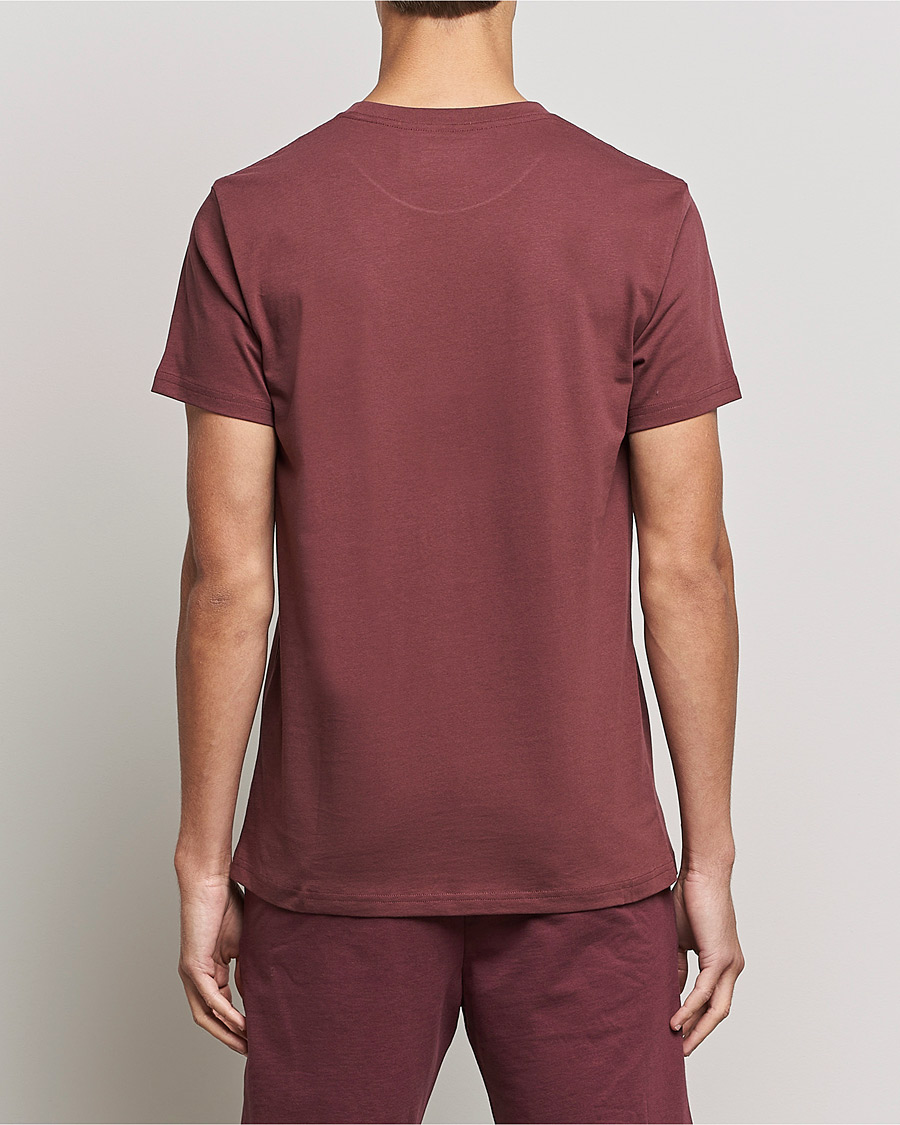 Heren | T-shirts | Bread & Boxers | Heavy Cotton Crew Neck T-shirt Burgundy