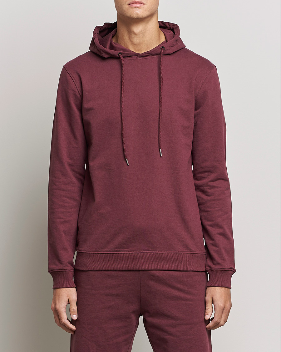 Heren | Truien | Bread & Boxers | Loungewear Hoodie Burgundy